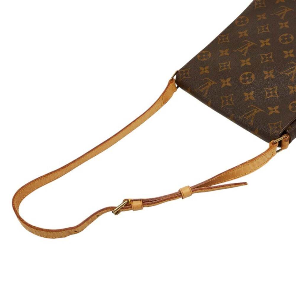 LOUIS VUITTON Brown Monogram Leather Shoulder Bag - Picture 9 of 12